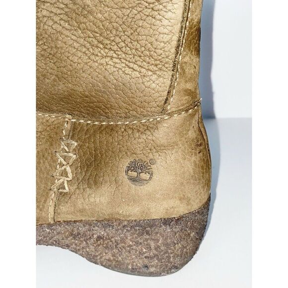 TIMBERLAND Paxton Tall Boots Suede Leather Side Zip Wedge Outdoor Comfort Size 6 - Picture 8 of 16